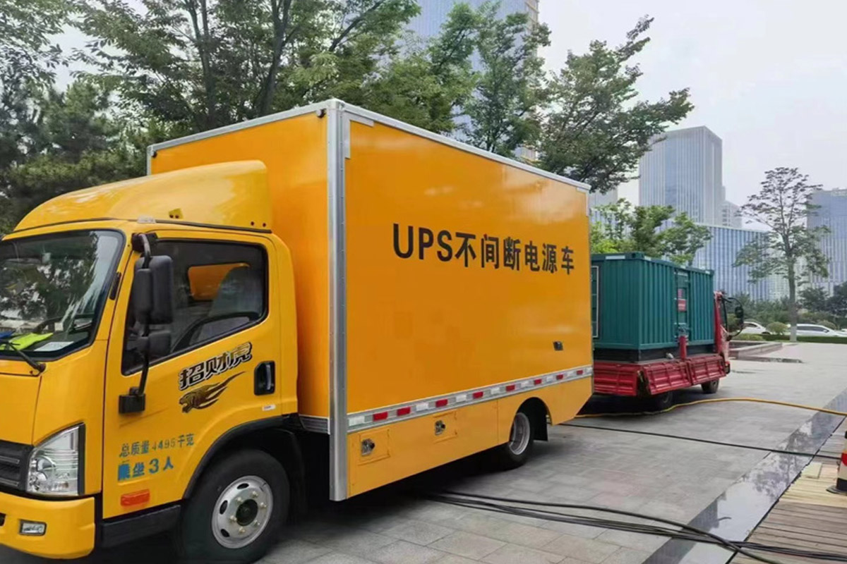 喀喇沁发电机租赁施工现场